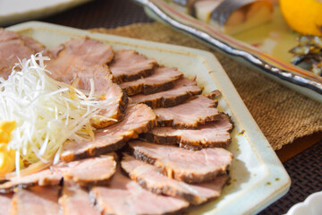 綺麗な断面のチャーシュー