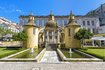 Fototapeta premium Jardim da Manga esplanade, Coimbra old city, Beira Province, Portugal
