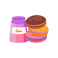 Macaron Flat Icon