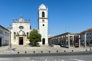 XV century Aveiro Cathedral and Churchyard Cross of Saint Dominic, Aveiro, Venice of Portugal,...