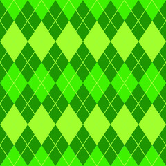 Fototapeta na wymiar Geometrical seamless pattern with green rhombuses; for wrapping paper, packaging, fabric, textile.