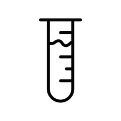 symbol icon outline for laboratory instrument measuring cup vector illustration