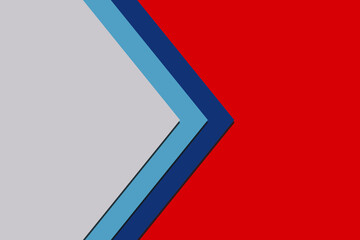 abstract background with triangle shapes for visiting card templet, Creative business card design in red and blue shades.