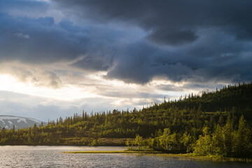 lake in the mountains