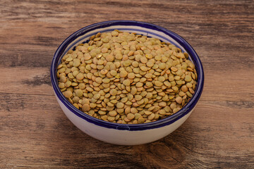 Vegan cuisine - Dry lentil heap