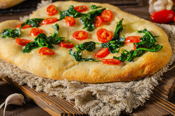 Homemade focaccia simple