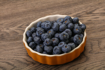 Ripe sweet tasty blueberries heap