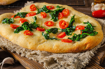 Homemade focaccia simple