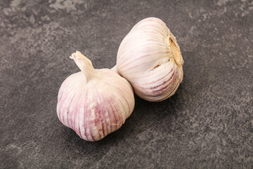 Fresh ripe and tasty garlic