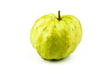 Guava fruit, Guayaba, Goiaba, (Psidium guajava Linn) tropical fruit isolated on white background.