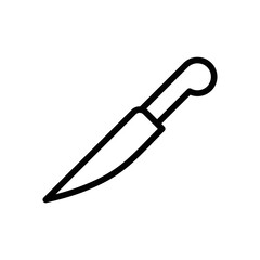 line icon laboratory knife symbol
