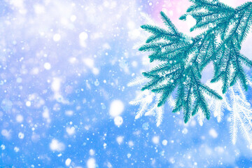  Blurred. Abstract festive Christmas background.