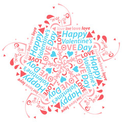 Happy Valentine's Day, greeting card design
