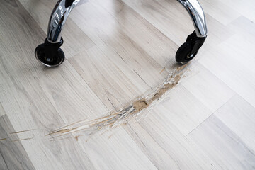 Broken Laminate Floor Damage