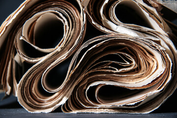 background with circles newspapers