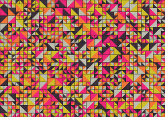 Abstract Geometric Pattern generative computational art illustration