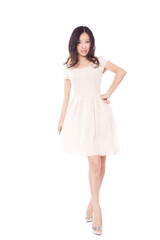 Portrait of Young woman in cocktail dresses