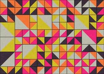 Abstract Geometric Pattern generative computational art illustration