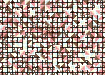 Fototapeta premium Abstract Geometric Pattern generative computational art illustration
