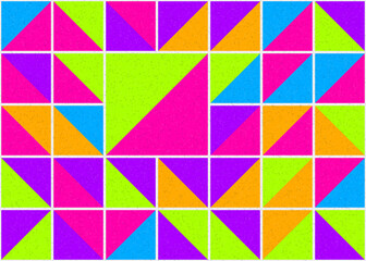 Abstract Geometric Pattern generative computational art illustration