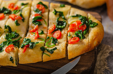 Homemade focaccia simple