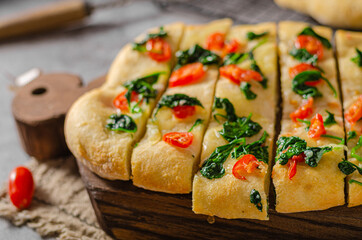 Homemade focaccia simple