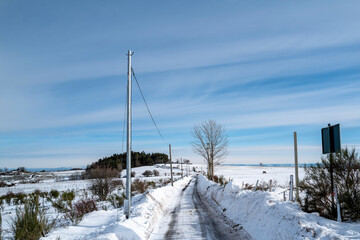 forte couche de neige