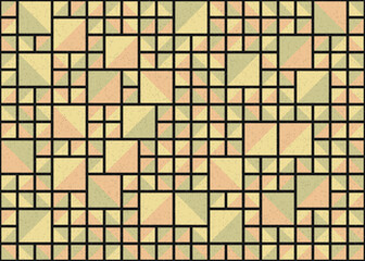 Abstract Geometric Pattern generative computational art illustration
