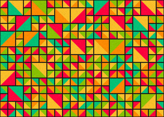 Abstract Geometric Pattern generative computational art illustration