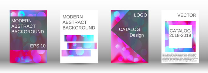 Modern design template. A set of modern abstract covers.