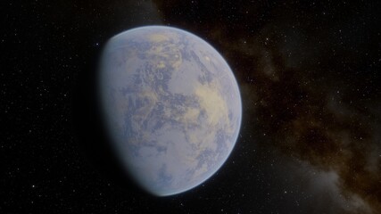 Planets and galaxy, science fiction wallpaper. Beauty of deep space. Billions of galaxy in the universe Cosmic art background
