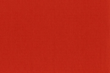 Clean red retro paper background. Vintage cardboard texture. Grunge paper for drawing. Simple blank fabric pattern.