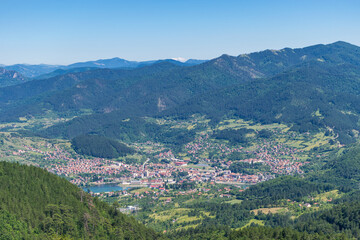 Fototapeta premium view from the top of the mountain