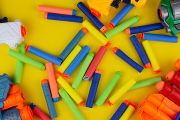 toy gun with color soft bullets children toy