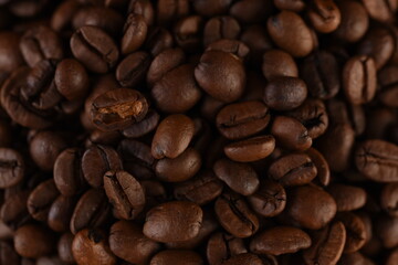 Naklejka premium coffee beans background