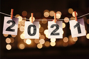 Happy New Year Background. Start in 2021