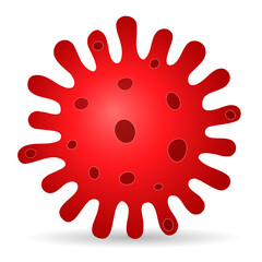Microbe vector cartoon
