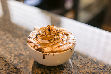 cream with chocolate