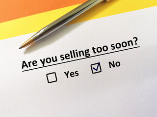 Obraz premium Questionnaire