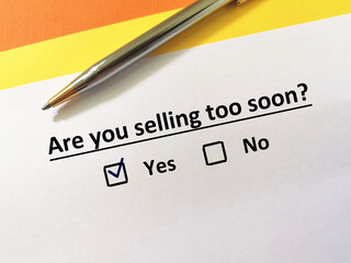 Obraz premium Questionnaire