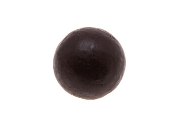 chocolate truffles isolated
