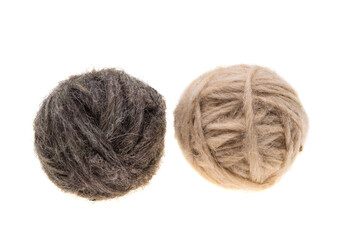 wool skein isolated