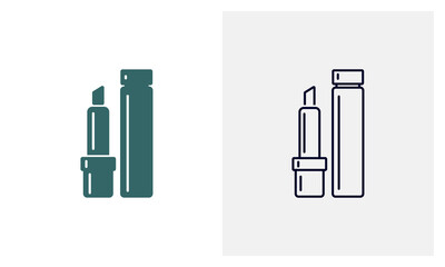 Lipstick icon logo design vector template, Fashion icon concepts, Creative design