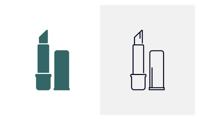 Lipstick icon logo design vector template, Fashion icon concepts, Creative design