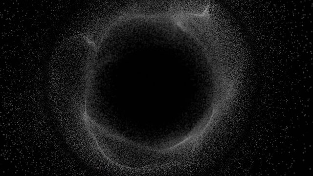 Abstract motion of dust particles. 4k seamless loop background