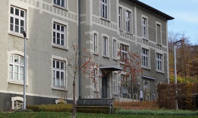 Fototapeta na wymiar Houses of the Bethel Clinic in Bielefeld