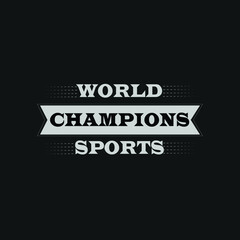 This is a World champions sports T-shirt design