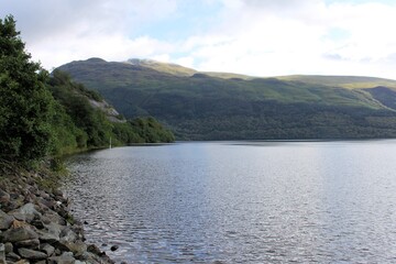 Fototapeta premium A view of Lock Lomond in Scotland