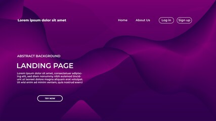 landing page blue wave background. abstract modern website background. geometry shape for banner, sales promotion and business presentation