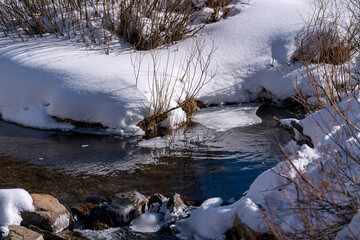 river in winter